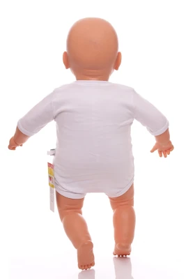 Боди с коротким рукавом белый интерлок Mini papi