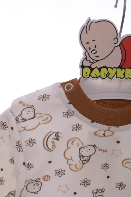 Пижама с длинным рукавом трикотажная Baby коричневый