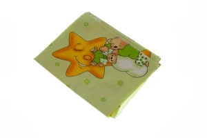 Пелюшка ситець з Ведмедиками 110*85 см зелена