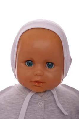Чепчик на завязках для девочки интерлок Babykroha сирень