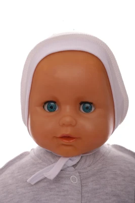 Чепчик на завязках интерлок Babykroha светло желтый