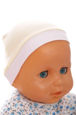 Шапка інтерлок Babykroha класика світло жовтий
