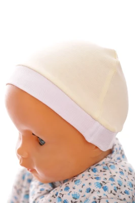 Шапка інтерлок Babykroha класика світло жовтий