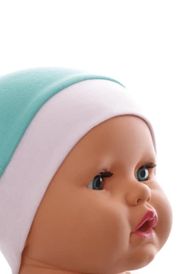Шапка с узелком интерлок Babykroha морская волна