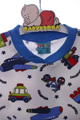 Пижама для мальчика трикотажная Чемпион синяя Cit Cit Kids