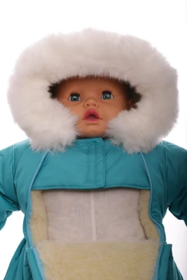 Комбинезон на меху Babykroha морская волна