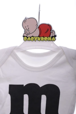 Боди с длинным рукавом интерлок "М" белое Murat Baby