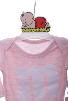 Боди с длинным рукавом для девочки "М" розовое интерлок Murat Baby