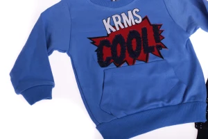 Костюм з довгим рукавом для хлопчика трикотажний Cool синій