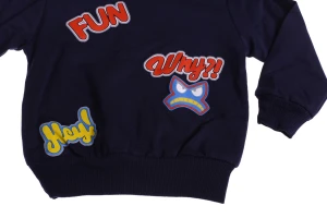 Костюм із довгим рукавом для хлопчика трикотажний Fun синій