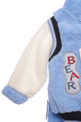 Костюм тройка для мальчика травка bear голубой