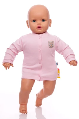 Распашонка с длинным рукавом для девочки mini papi розовая