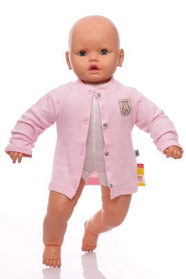 Распашонка с длинным рукавом для девочки mini papi розовая