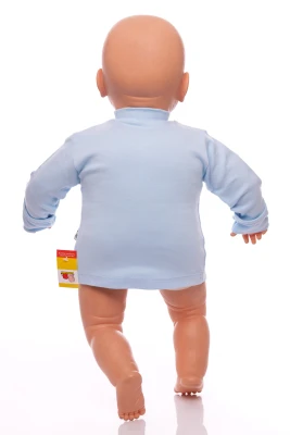 Распашонка для мальчика трикотажная mini papi голубая