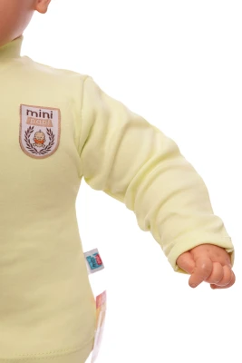 Распашонка трикотажная mini papi салатовая