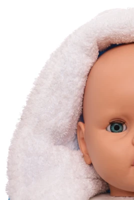 Человечек для мальчика на махре мишки голубой