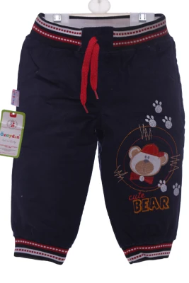 Джинси на махрі для хлопчика Bear чорний