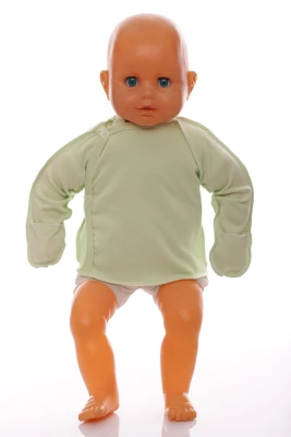 Распашонка с царапками интерлок Babykroha зеленая