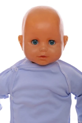 Распашонка с царапками для мальчика интерлок Babykroha голубая