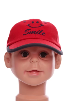 Кепка для хлопчика червона Smile коттонова