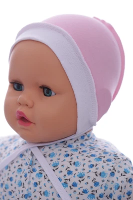 Чіпчик на зав'язках для дівчинки інтерлок Babykroha рожевий