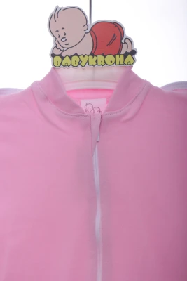 Євро-пелюшка для дівчинки з шапкою інтерлок Babykroha рожевий