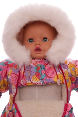 Комбинезон на меху для девочки Babykroha галактика розовый