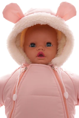 Конверт на хутро для дівчинки Babykroha персиковий