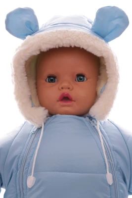 Конверт на меху для мальчика Babykroha голубой