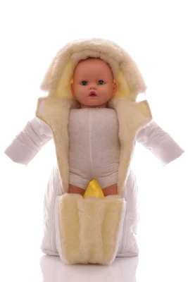 Конверт на меху Babykroha белый