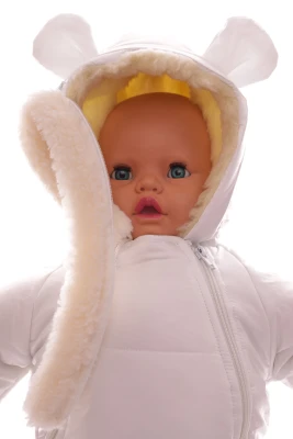 Конверт на меху Babykroha белый