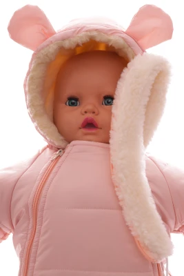Конверт на хутро для дівчинки Babykroha персиковий