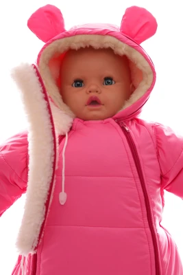 Конверт на меху для девочки Babykroha ярко розовый