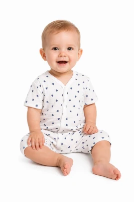 Пісочник мусліновий Babykroha в синє серце