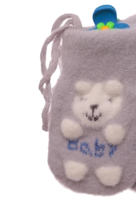 Рукавички для хлопчика ангорові BABY світло-блакитні