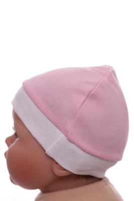 Шапка для девочки интерлок Babykroha классика розовая
