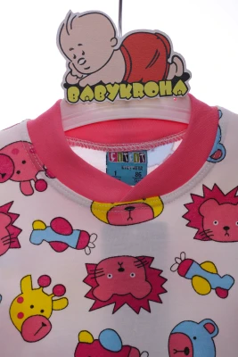 Пижама для девочки трикотажная с Животными розовая Cit Cit Kids