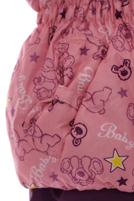 Комбинезон на флисе для девочки Babykroha Baby Ноль Кроха розовый