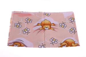 Пеленка ситец с Мишками 110*85 см Monobrend