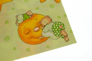 Пеленка ситец Луна 110*85 см зеленая Monobrend