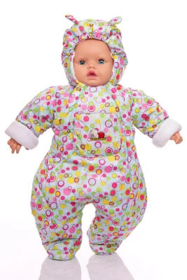 Человечек на флисе Babykroha в цветной шар голубой