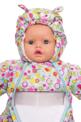 Человечек на флисе Babykroha в цветной шар голубой