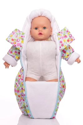 Человечек на флисе Babykroha в цветной шар голубой