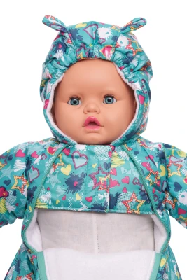 Человечек на флисе для мальчика Babykroha в звездочку зеленый