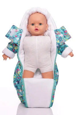 Человечек на флисе для мальчика Babykroha в звездочку зеленый