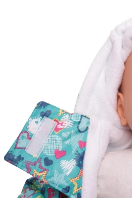 Человечек на флисе для мальчика Babykroha в звездочку зеленый