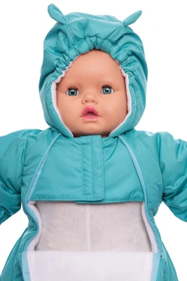 Человечек на флисе для мальчика Babykroha морская волна