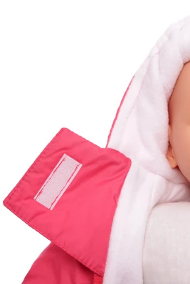 Человечек на флисе для девочки Babykroha коралловый