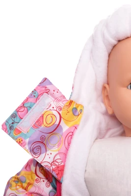 Человечек на флисе для девочки Babykroha Галактика розовый