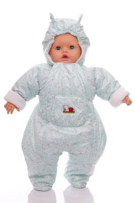 Человечек на флисе Babykroha в лабиринт мятный